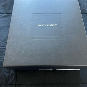 Empty Saint Laurent shoe box 11.5”x 12”x 4.5”
